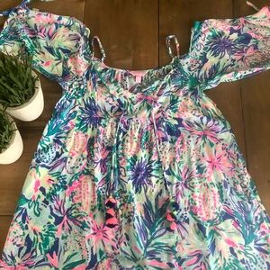 Lilly Pullitzer Cold Shoulder Dress - Size S